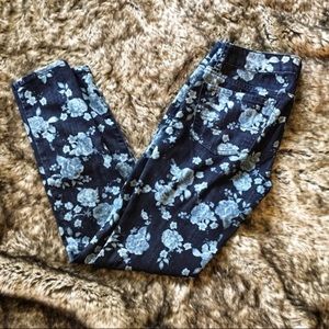 American Eagle Floral Jeggings Size 2